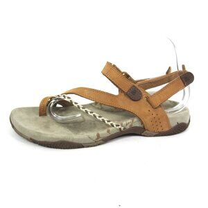 Merrell Womens Size 10 Stellabloom Nubuck Sandals 2530851 Sienna Camel Brown